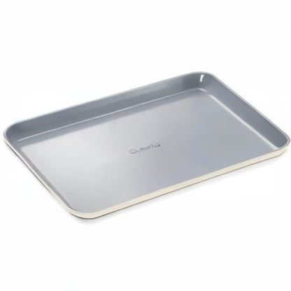 Caraway Non-Stick Ceramic Baking Sheet - Naturally Slick Ceramic Coating - Non-Toxic, PTFE & PFOA Free - Perfect for Baking, Roasting, and More - Medium (15" x 10") - Cream