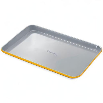 Caraway Non-Stick Ceramic Baking Sheet - Naturally Slick Ceramic Coating - Non-Toxic, PTFE & PFOA Free - Perfect for Baking, Roasting, and More - Medium (15" x 10") - Marigold