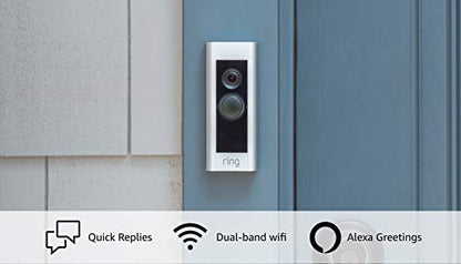 Ring Wired Doorbell Plus with Ring Indoor Cam, White