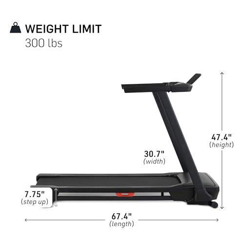 NordicTrack T Series Treadmill: Bluetooth-Enabled, Incline-Capable, 300 lbs Capacity