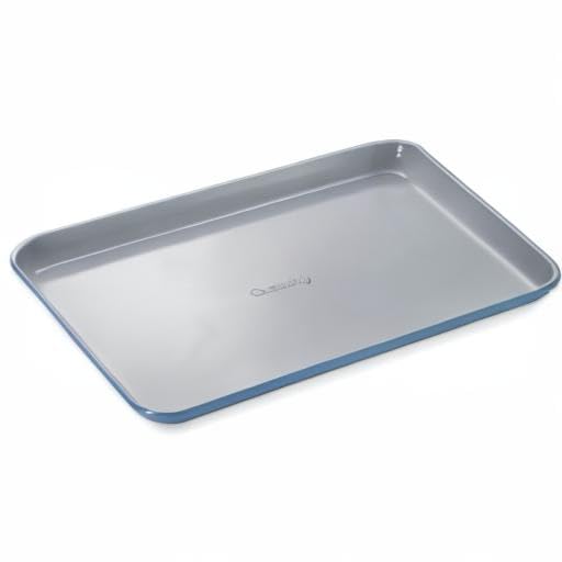 Caraway Non-Stick Ceramic Baking Sheet - Naturally Slick Ceramic Coating - Non-Toxic, PTFE & PFOA Free - Perfect for Baking, Roasting, and More - Medium (15" x 10") - Slate