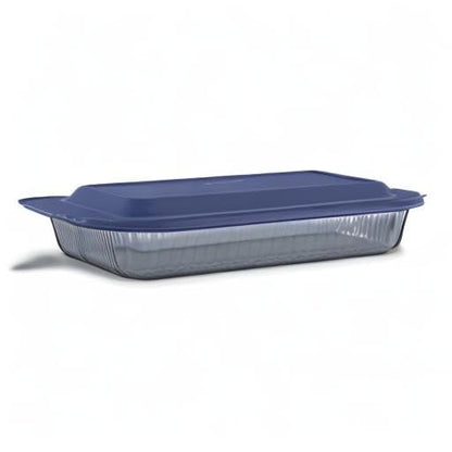 Pyrex Colors (9"x13") Tinted Glass Baking Dish with BPA-Free Lid, Oblong Bakeware Glass Pan For Casserole & Lasagna, Dishwasher, Freezer, Microwave and Pre-Heated Oven Safe, Smoke