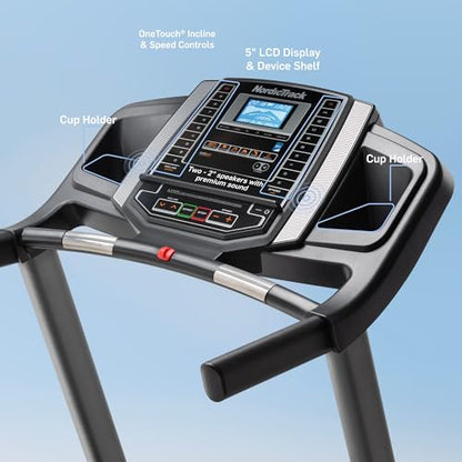 NordicTrack T Series Treadmill: Bluetooth-Enabled, Incline-Capable, 300 lbs Capacity