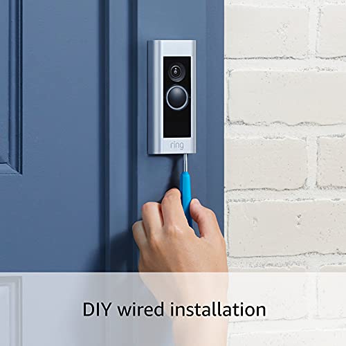 Ring Wired Doorbell Plus with Ring Indoor Cam, White