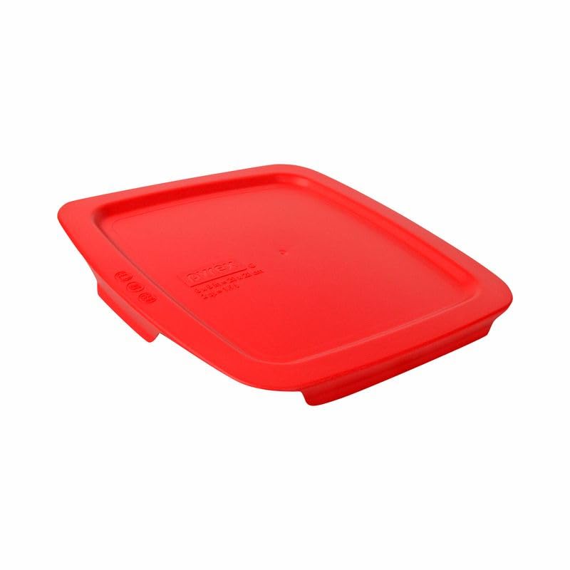 Pyrex Easy Grab 2-Pack Glass Baking Dish Set (2QT) with BPA-Free Lids, Square Bakeware Set, Dishwasher, Microwave, Freezer & Pre-Heated Oven Safe