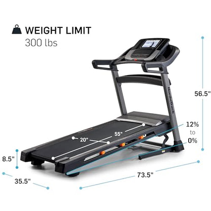 NordicTrack T Series Treadmill: Bluetooth-Enabled, Incline-Capable, 300 lbs Capacity