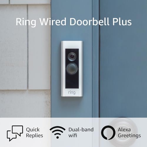 Ring Wired Doorbell Plus with Ring Indoor Cam, White