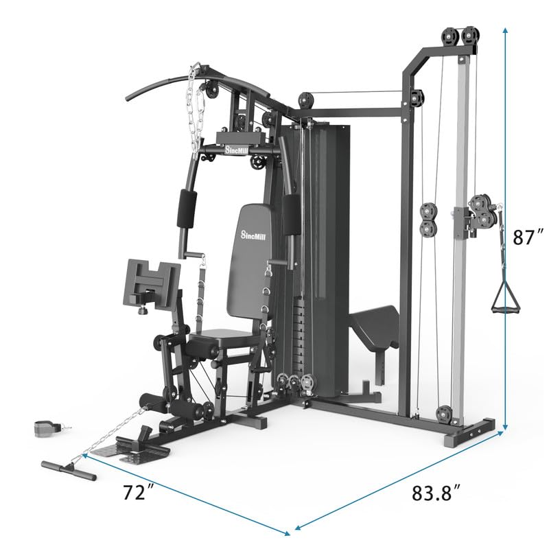 Home Gym SCM-1160FR Free Station Multifunctional Full Body Home Gym Equipment for Home Workout Equipment Exercise Equipment Fitness Equipment SincMill