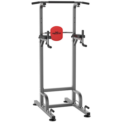 RELIFE REBUILD YOUR LIFE Power Tower Pull Up Bar Station Workout Dip Station for Home Gym Strength Training Fitness Equipment