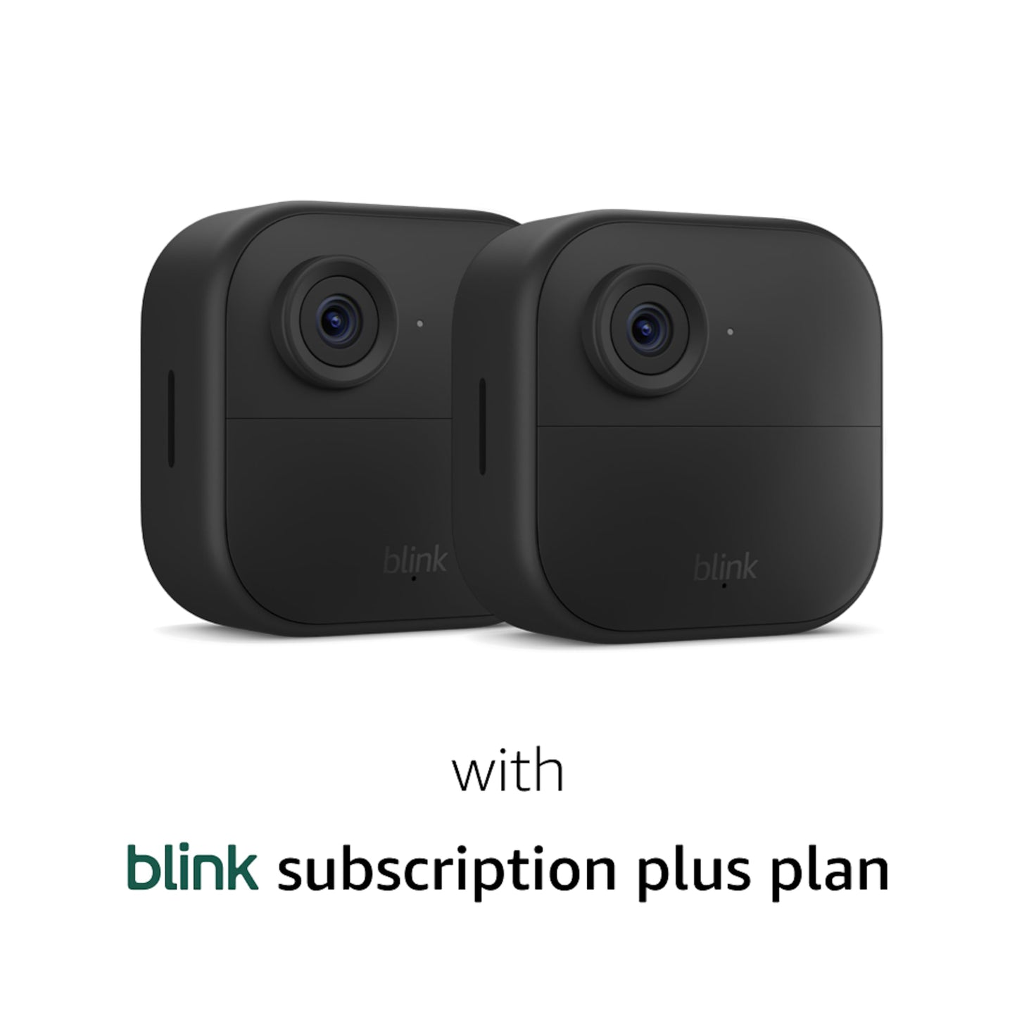 Blink Outdoor 4 (newest model), Wire-free smart security camera, two-year battery life, two-way audio, HD live view, enhanced motion detection, Works with Alexa – 3 camera system