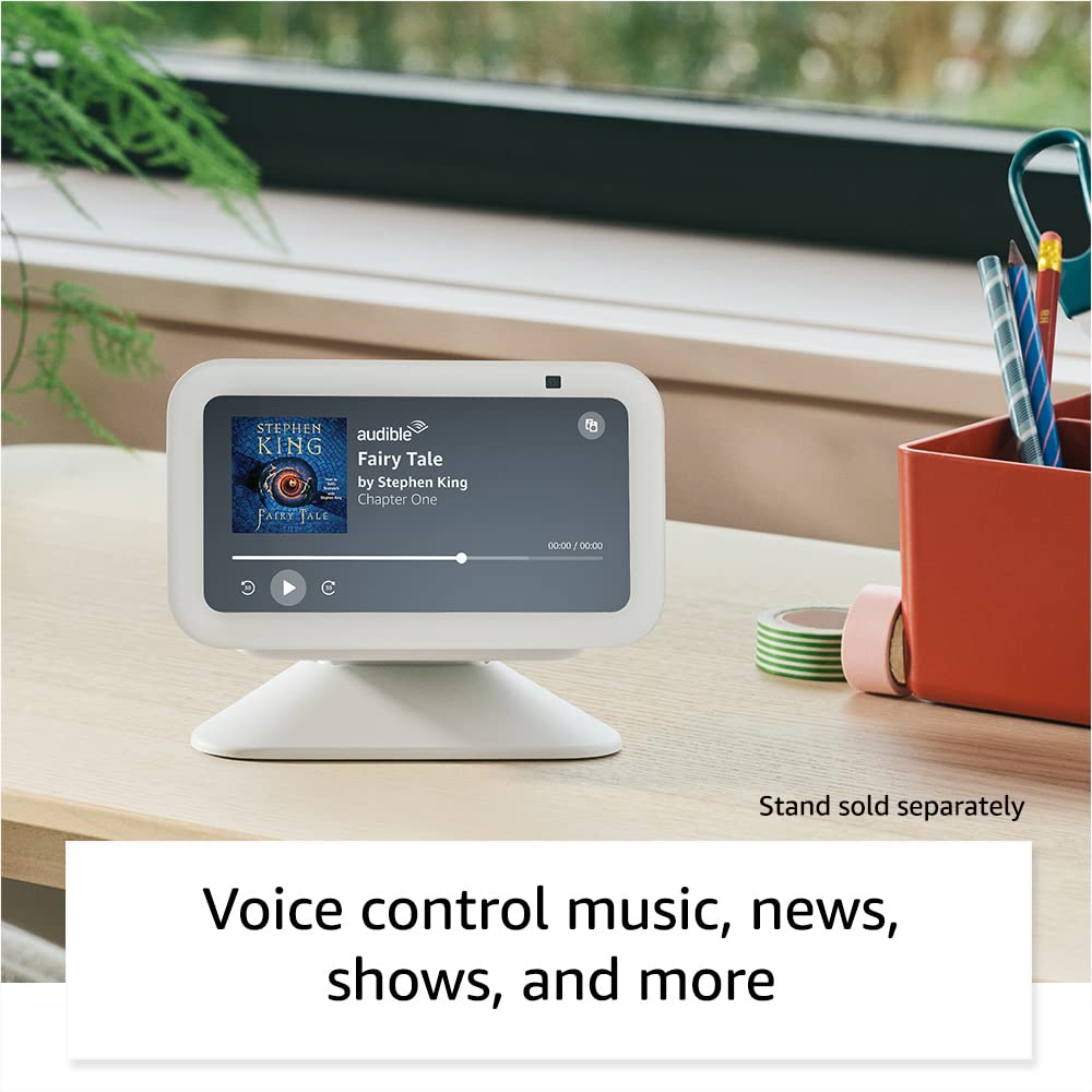 Amazon Echo Show 5 (newest model), Smart display with 2x the bass and clearer sound, Cloud Blue