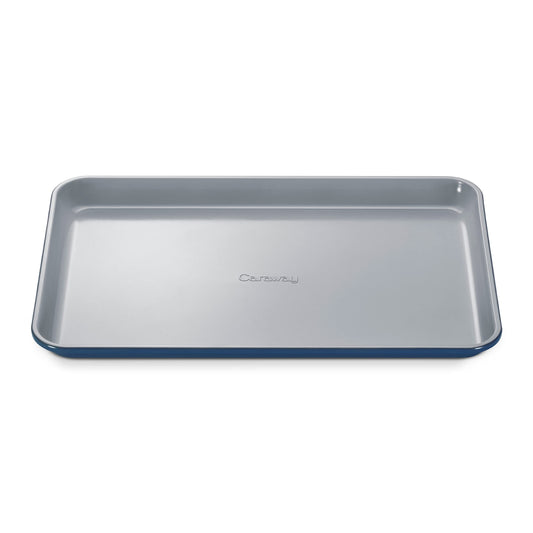 Caraway Non-Stick Ceramic Baking Sheet - Naturally Slick Ceramic Coating - Non-Toxic, PTFE & PFOA Free - Perfect for Baking, Roasting, and More - Medium (15" x 10") - Navy