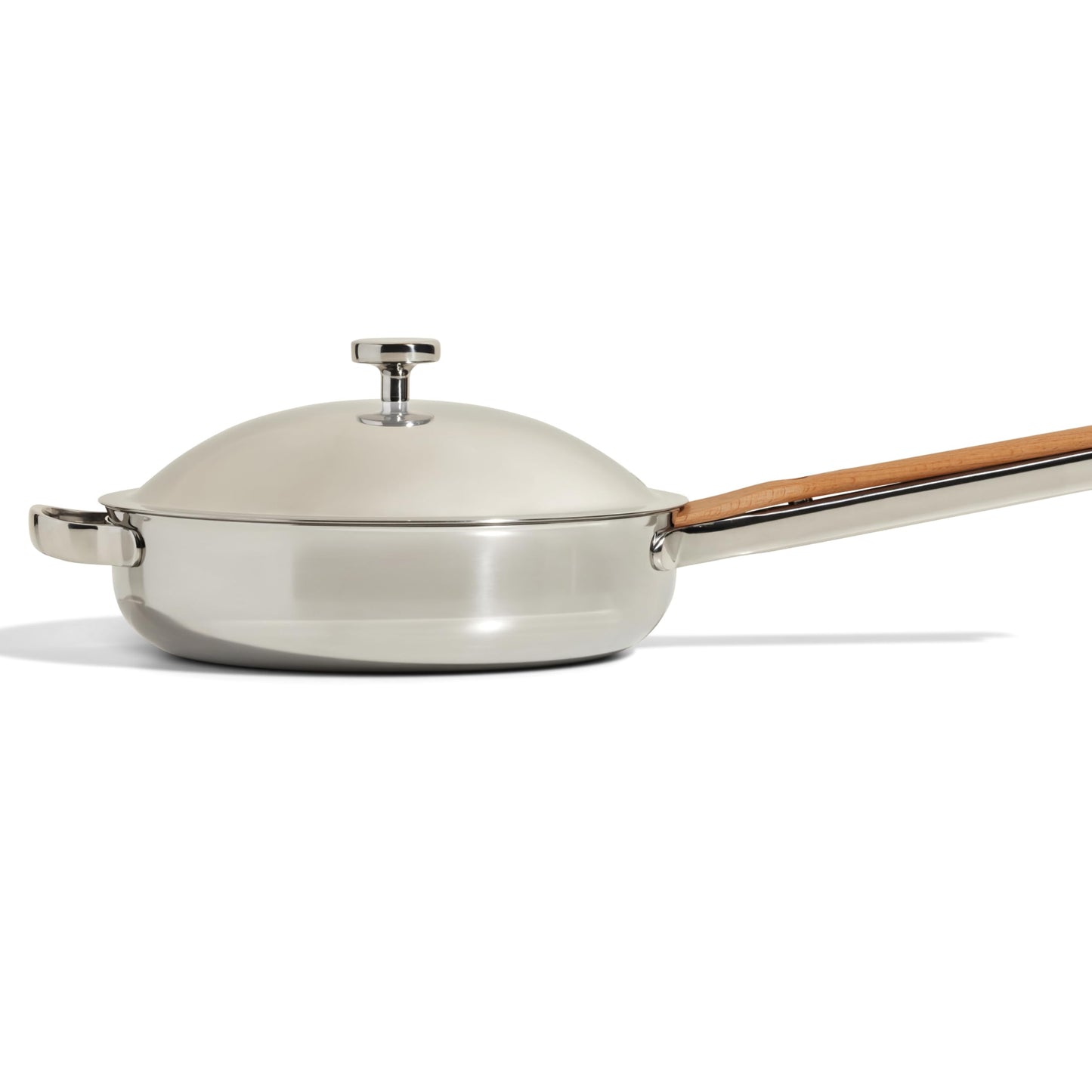 Our Place Titanium Always Pan Pro - No-Coating Nonstick Technology | Tri-Ply Construction with Titanium & Stainless Steel | Heat Safe up to 1000°F | Includes Steam-Release Lid & Spatula | Chrome