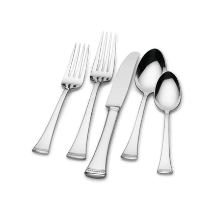 Lenox Portola Mirror Piece Flatware Set, 20 Count, Metallic