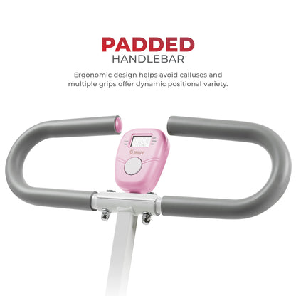 Sunny Health & Fitness Upright Row-N-Ride® Exerciser in Pink – P2100