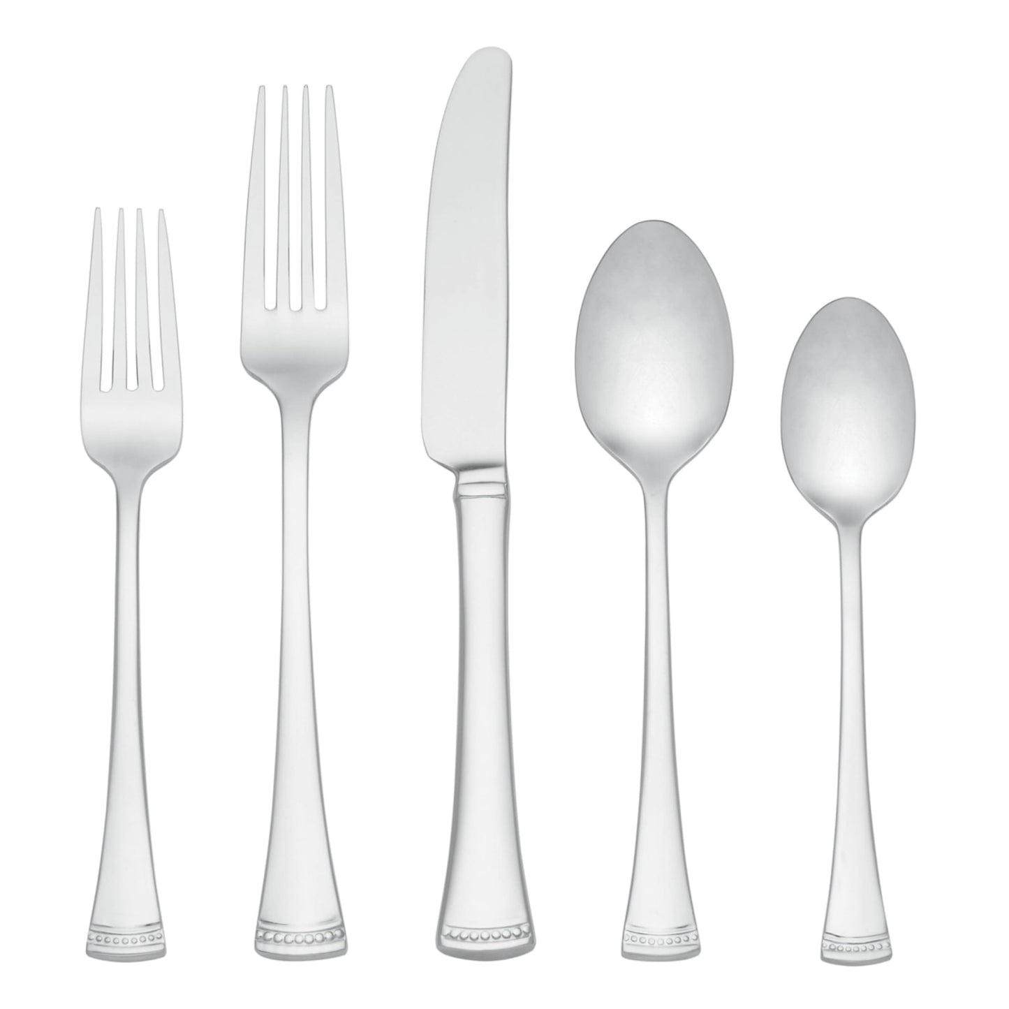 Lenox Portola Mirror Piece Flatware Set, 20 Count, Metallic