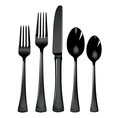 Lenox 893677 Portola Black 20-Piece Flatware Set