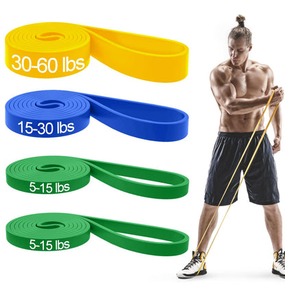 Pull Up Bands, Resistance Bands, Pull Up Assistance Band Resistance Exercise Bands for Men & Women Working Out, Body Stretching, Physical Therapy, Muscle Training - Blue