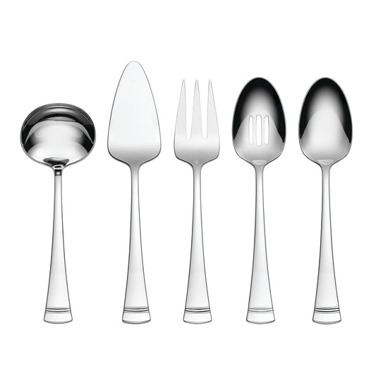 LENOX Portola 5-Piece Hostess Set, 5 Count, Metallic