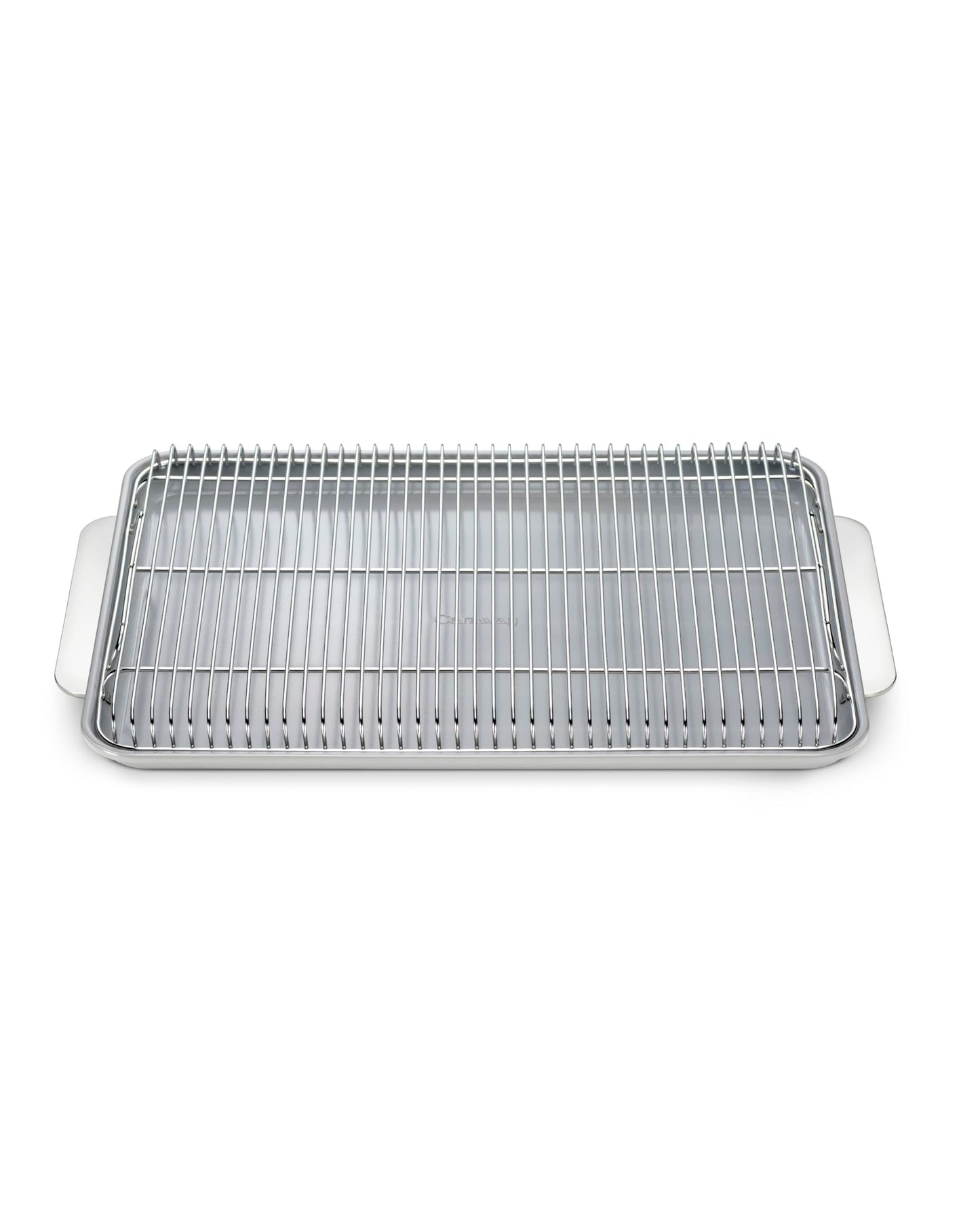 Caraway Non-Stick Ceramic Baking Sheet & Cooling Rack - Ceramic Coated - Non-Toxic, PTFE & PFOA Free - Perfect for Baking, Roasting, and More - Large (18" x 13") - Gray