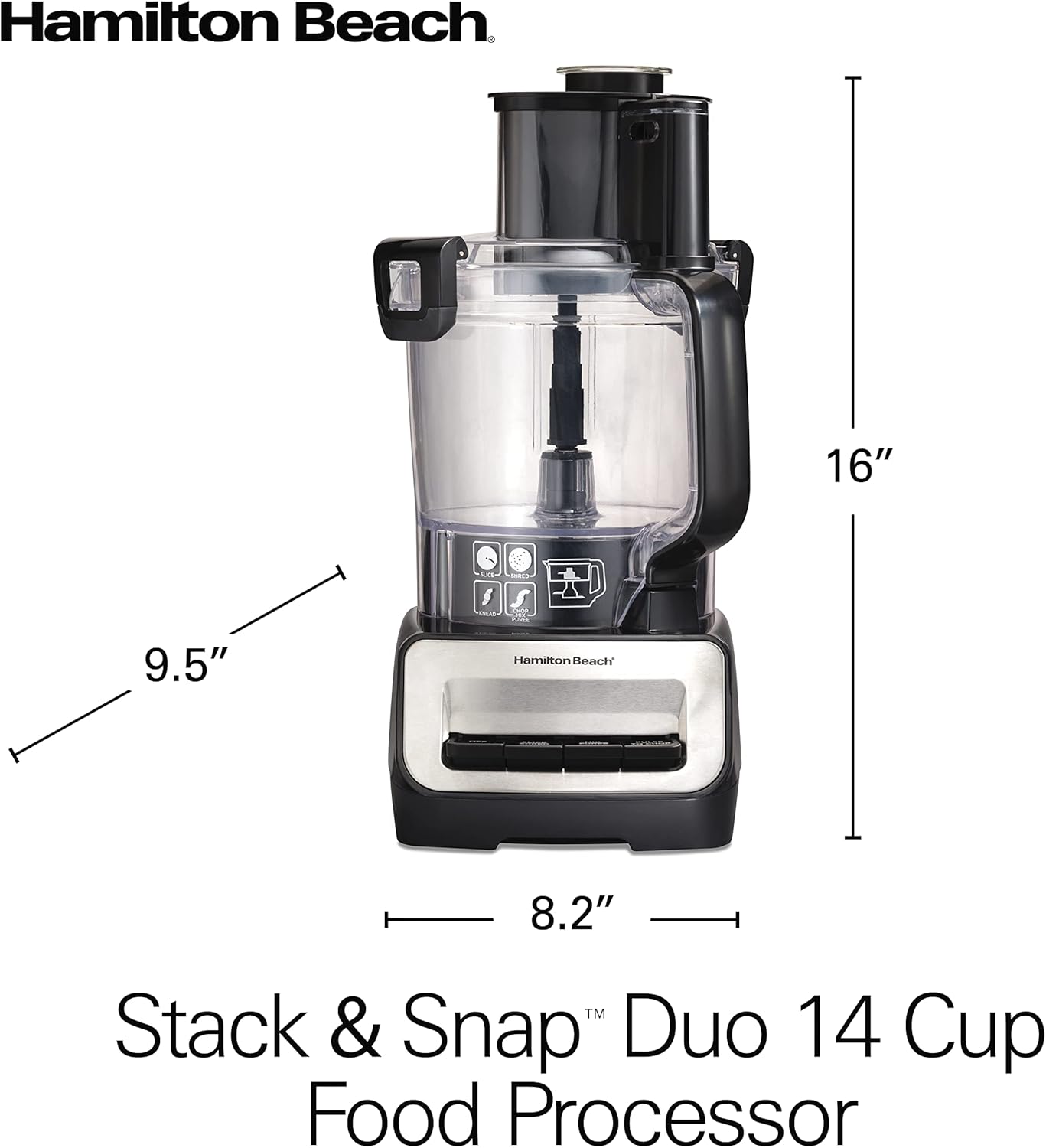 hamilton-beach-stack-snap-food-processor-and-vegetable-chopper-bpa-free-stainless-steel-blades-14-cup-4-cup-mini-bowls-3-speed-500-watt-motor-black-70585