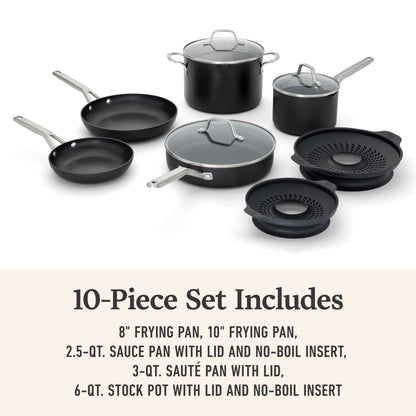 Calphalon® Hard-Anodized Nonstick 10-Piece Cookware Set