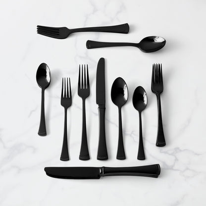 Lenox 893677 Portola Black 20-Piece Flatware Set