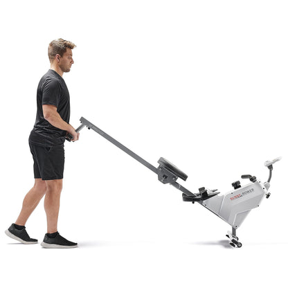 Sunny Health & Fitness Smart Compact Magnetic Rowing Machine with Exclusive SunnyFit® App Enhanced Bluetooth Connectivity – SF-RW521020