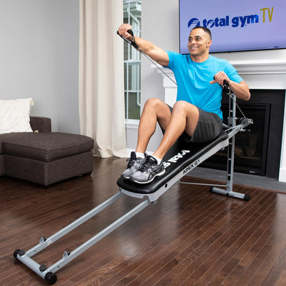 Total Gym Incline Workout Machine, Home Exercise Equipment w/ Board, 6 Resistance Levels