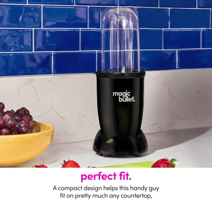 magic bullet Blender, Small, Black, 7 Piece Set