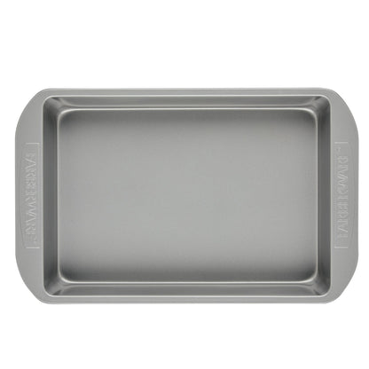 Farberware Nonstick Bakeware Baking Pan / Nonstick Cake Pan, Rectangle - 9 Inch x 13 Inch, Gray