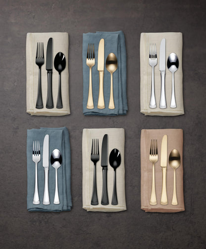 Lenox 893677 Portola Black 20-Piece Flatware Set