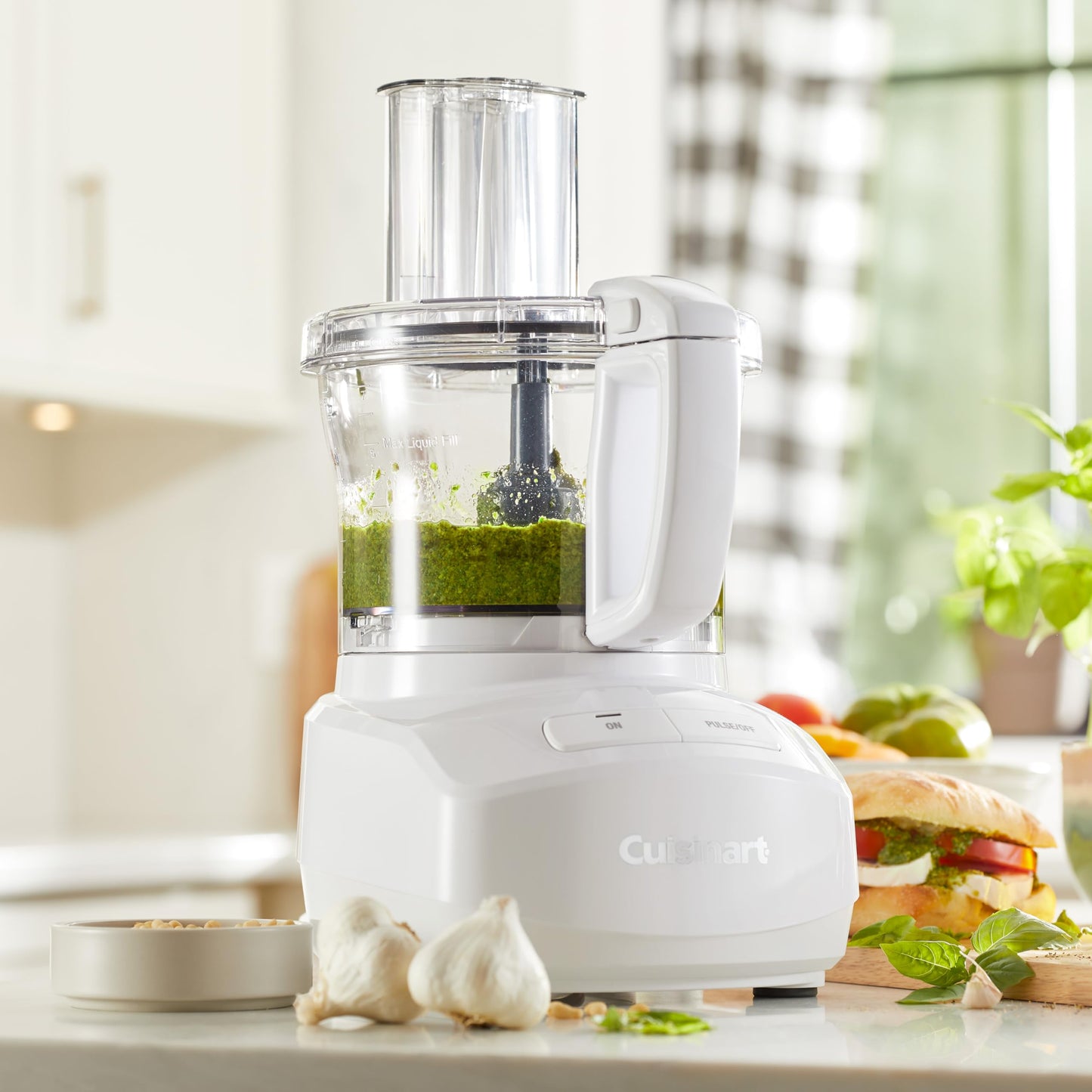 Cuisinart 7-Cup Sleek and Modern Design Food Processor with Two Easy Controls and Universal Blade for Chopping, Mixing, and Dough (White)