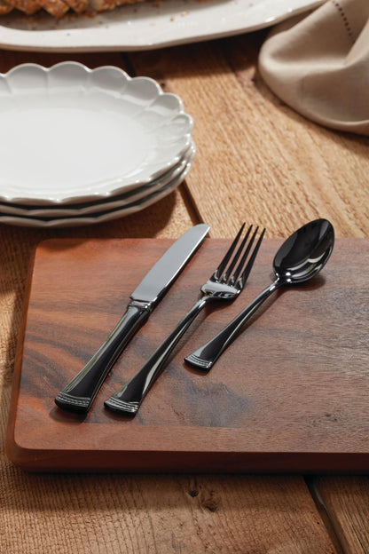 Lenox 893677 Portola Black 20-Piece Flatware Set