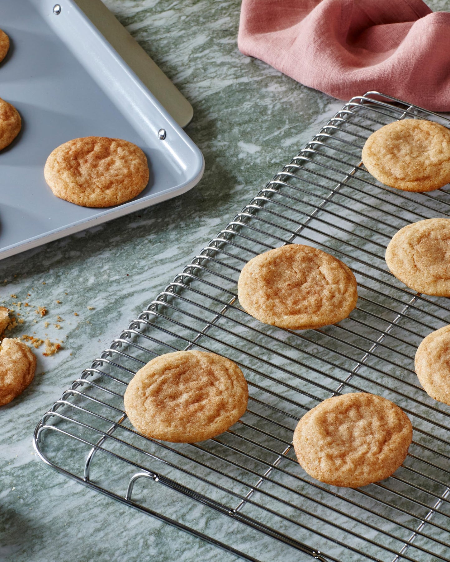 Caraway Non-Stick Ceramic Baking Sheet & Cooling Rack - Ceramic Coated - Non-Toxic, PTFE & PFOA Free - Perfect for Baking, Roasting, and More - Large (18" x 13") - Gray